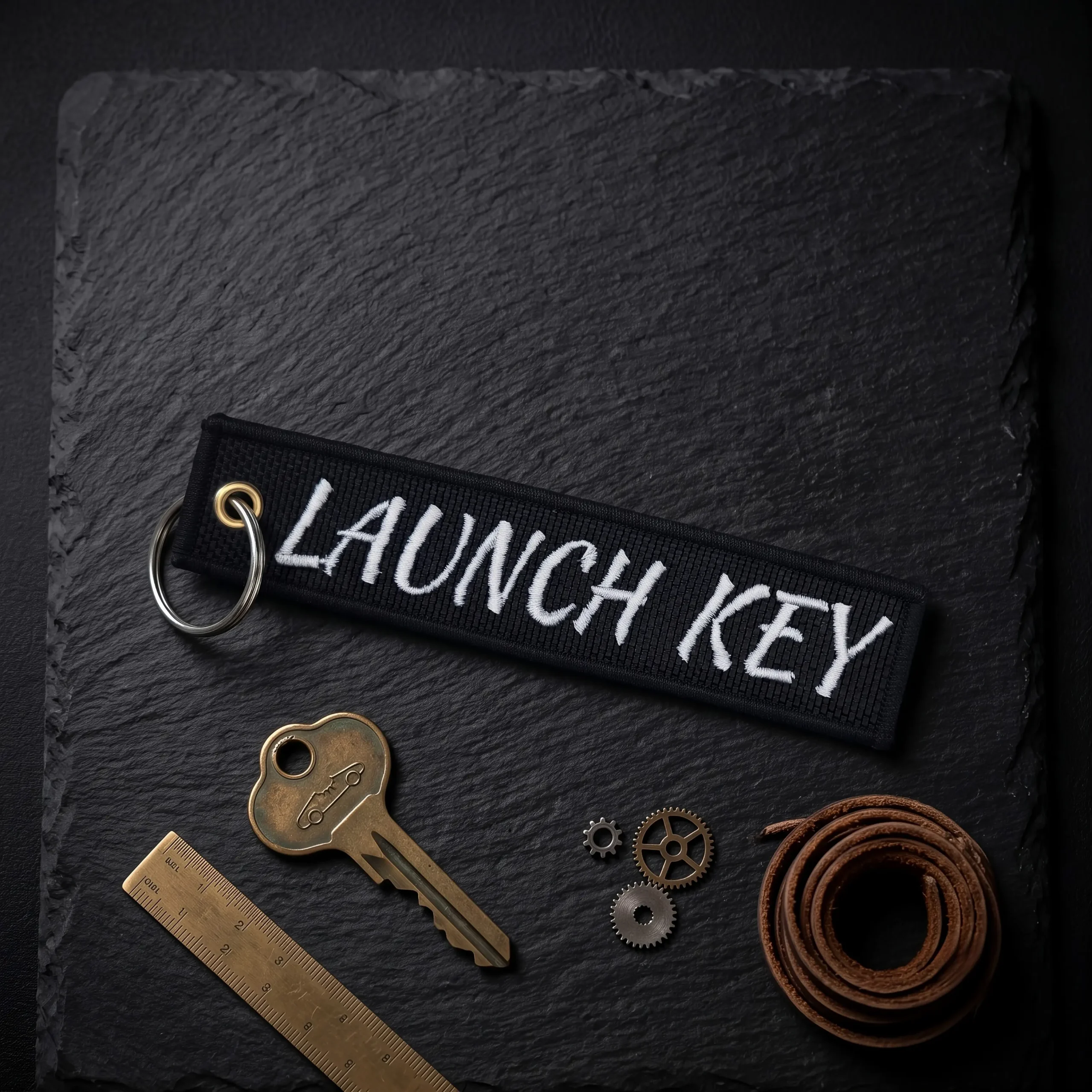 Breloc Brodat - Prestige Flame - Launch Key Material premium impermeabil, extrem de durabil în timp. Ață de înaltă calitate, rezistentă la intemperii, raze UV, căldură și frecare