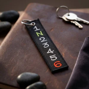 Breloc Brodat - Prestige Flame - Motorcycle Gearbox Material premium impermeabil, extrem de durabil în timp. Ață de înaltă calitate, rezistentă la intemperii, raze UV, căldură și frecare