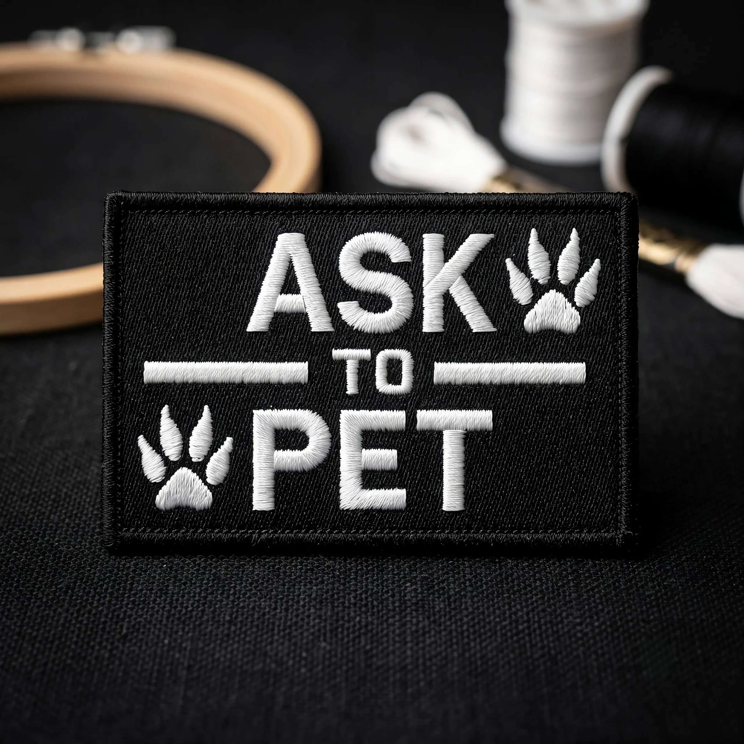 Patch - Prestige Flame - Ask to Pet Material premium impermeabil, extrem de durabil în timp. Ață de înaltă calitate, rezistentă la intemperii, raze UV, căldură și frecare