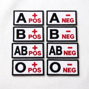 Patch Brodat "Grupă Sanguină" (Blood Type)