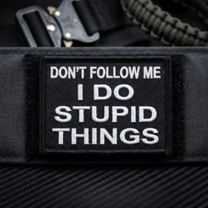 Patch - Prestige Flame - I Do Stupid Things Material premium impermeabil, extrem de durabil în timp. Ață de înaltă calitate, rezistentă la intemperii, raze UV, căldură și frecare