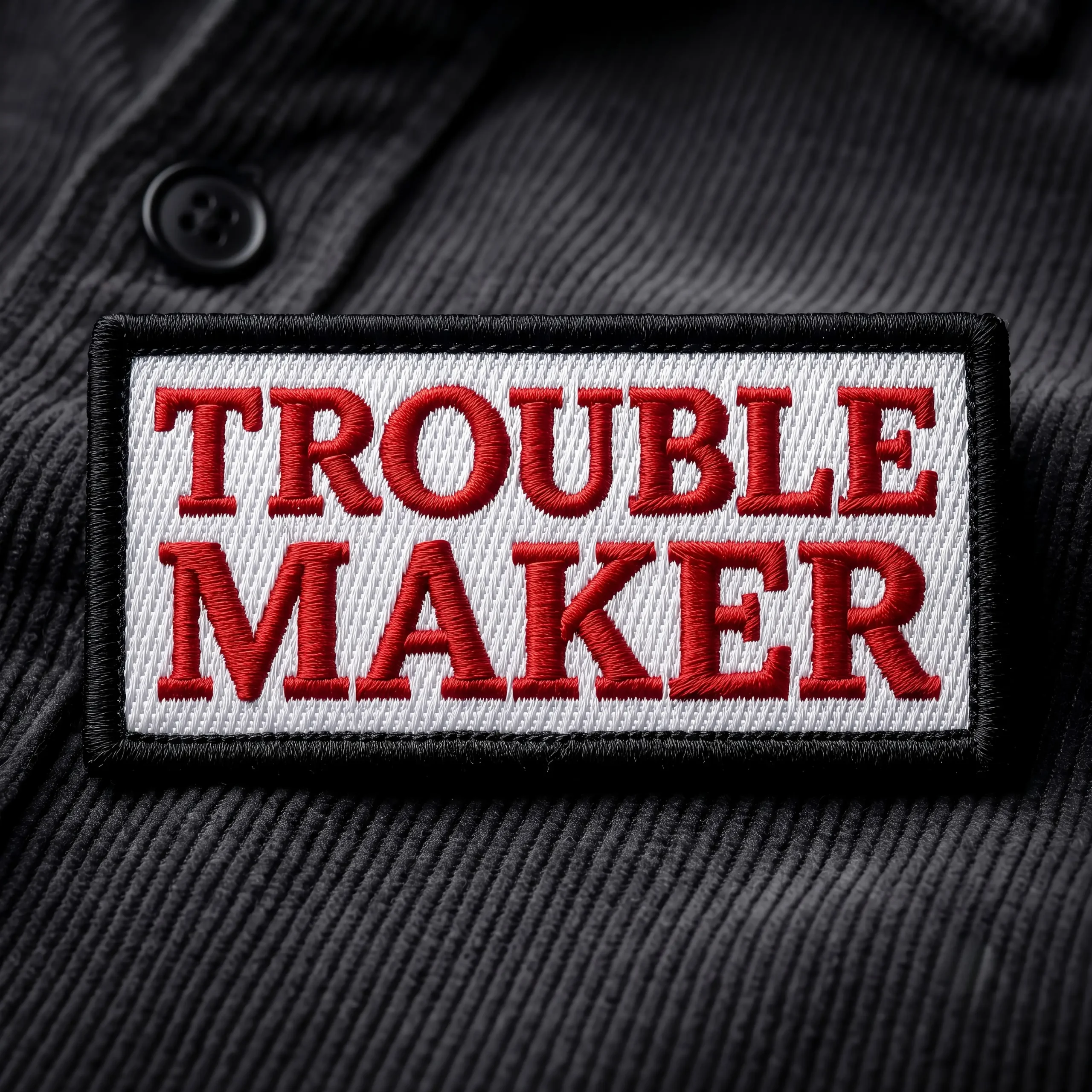 Patch - Prestige Flame - Trouble Material premium impermeabil, extrem de durabil în timp. Ață de înaltă calitate, rezistentă la intemperii, raze UV, căldură și frecare